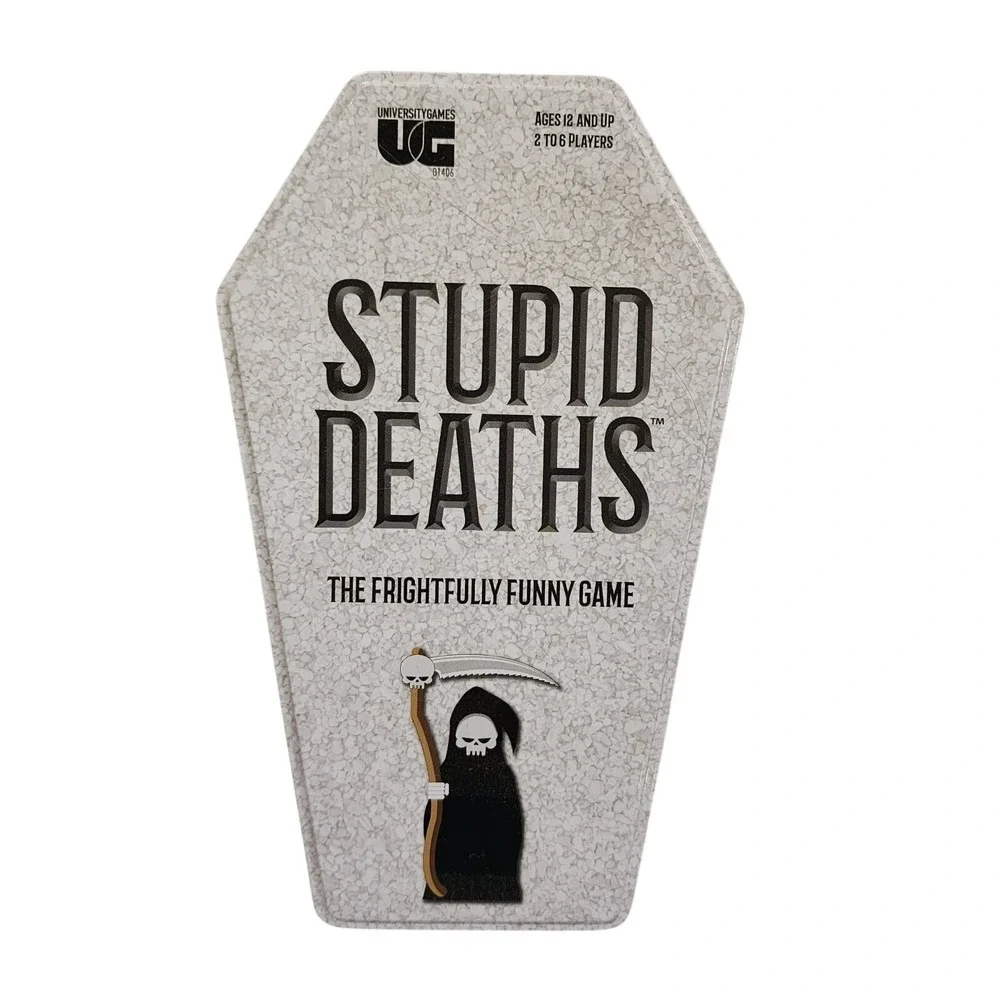 Stupid Deaths Card Game Tin University Games Funny Trivia Party Game Horror